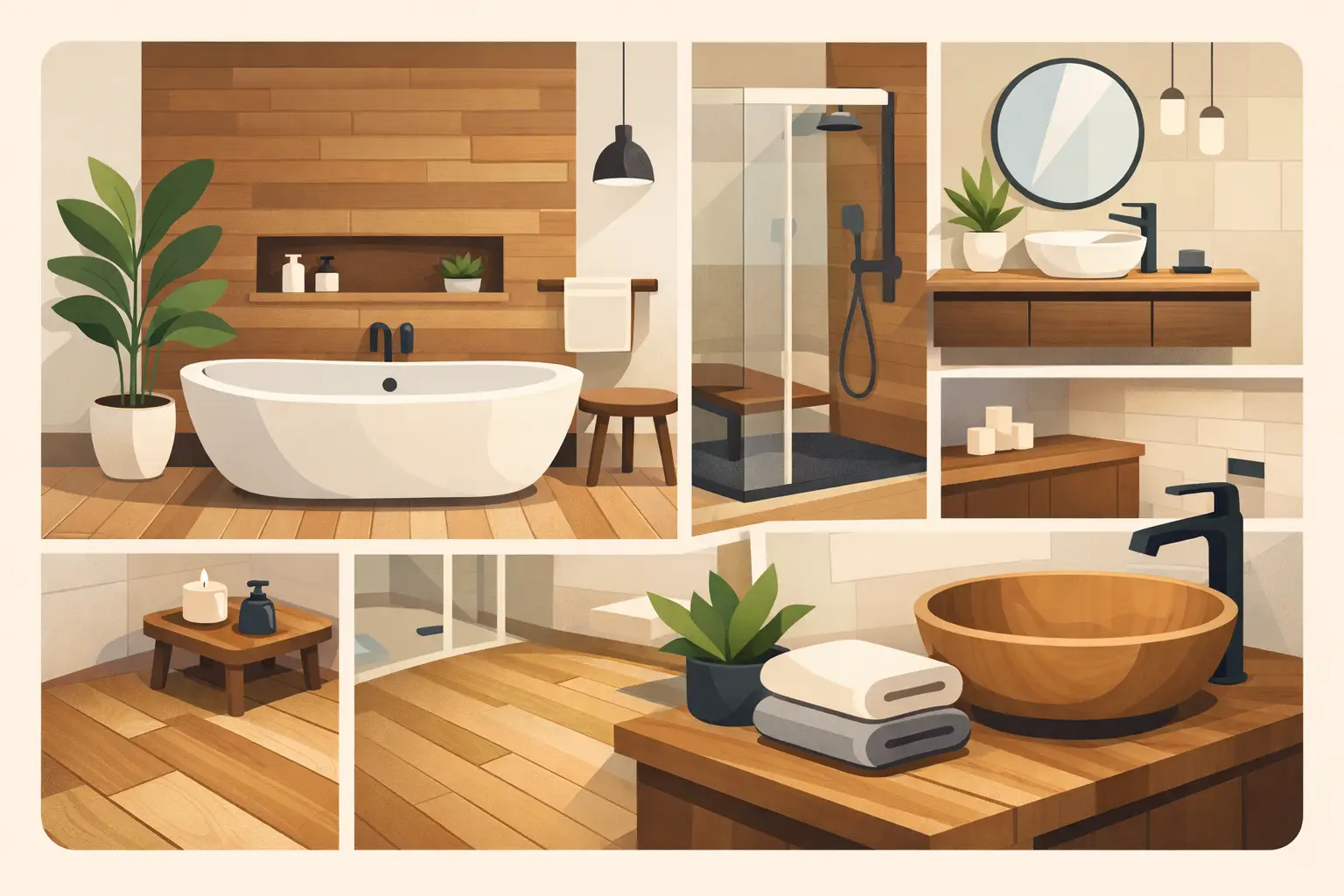 11 Wood Effect Bathroom Ideas That Last
