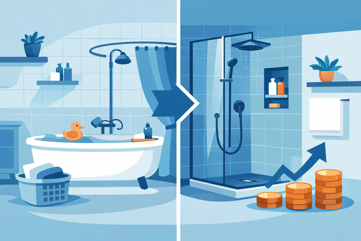 Bathtub to Shower Conversions That Pay Off