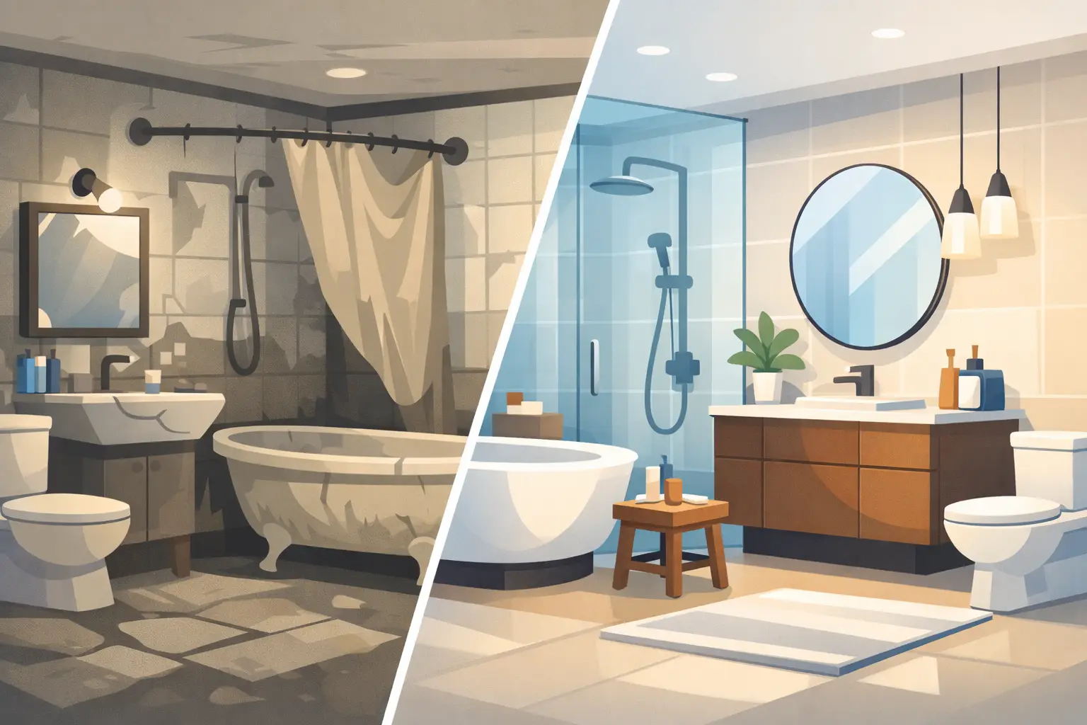 Bathroom Remodel Before and After Results