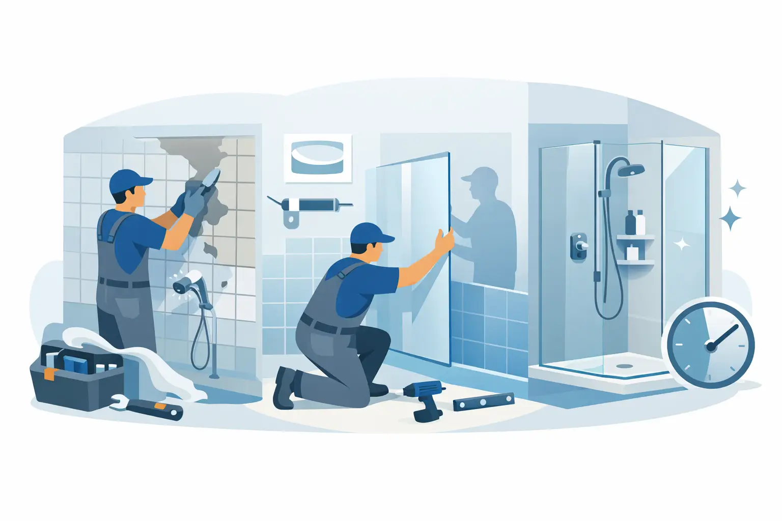 One Day Shower Installation Process Explained