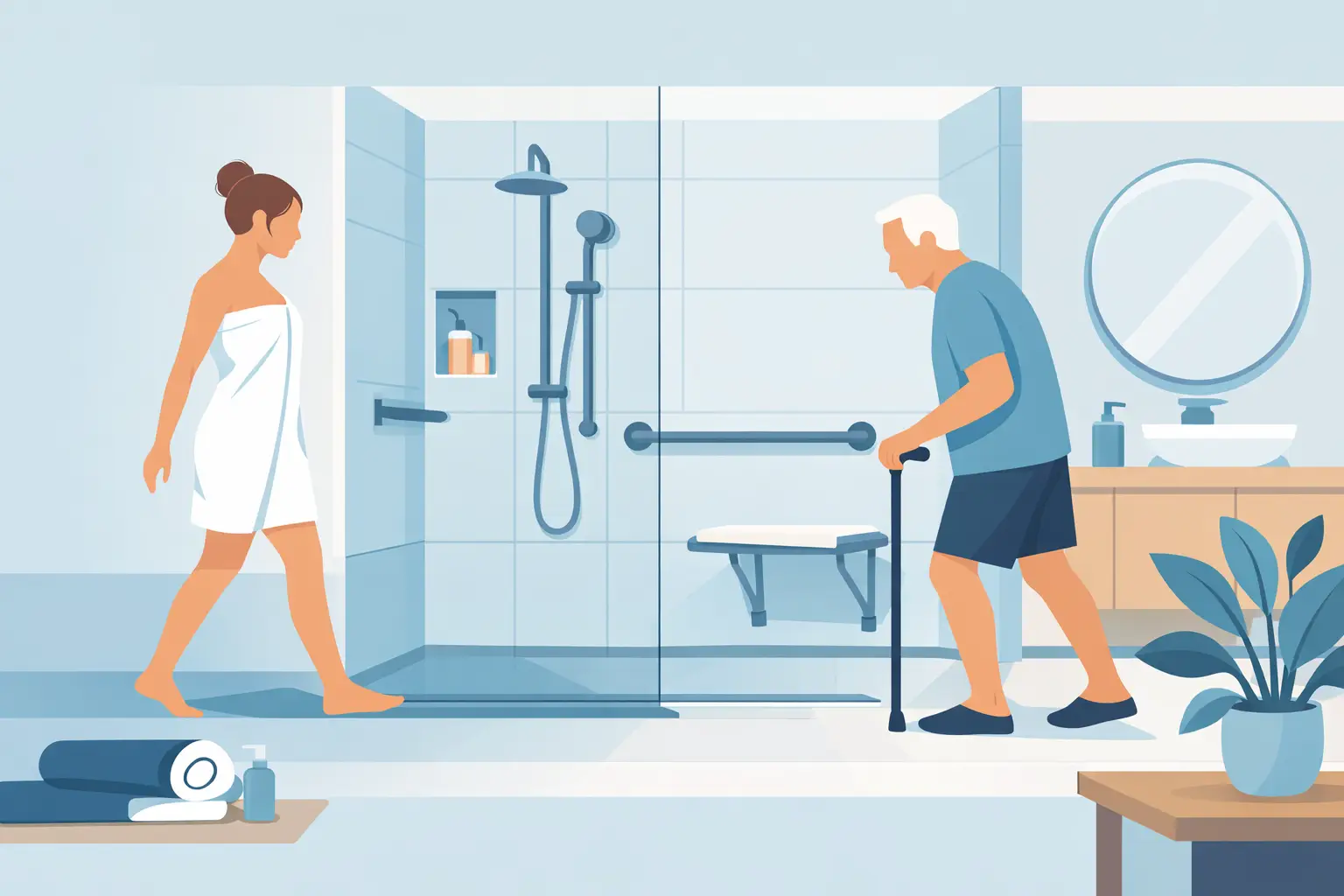 Barrier Free Shower Design That Works