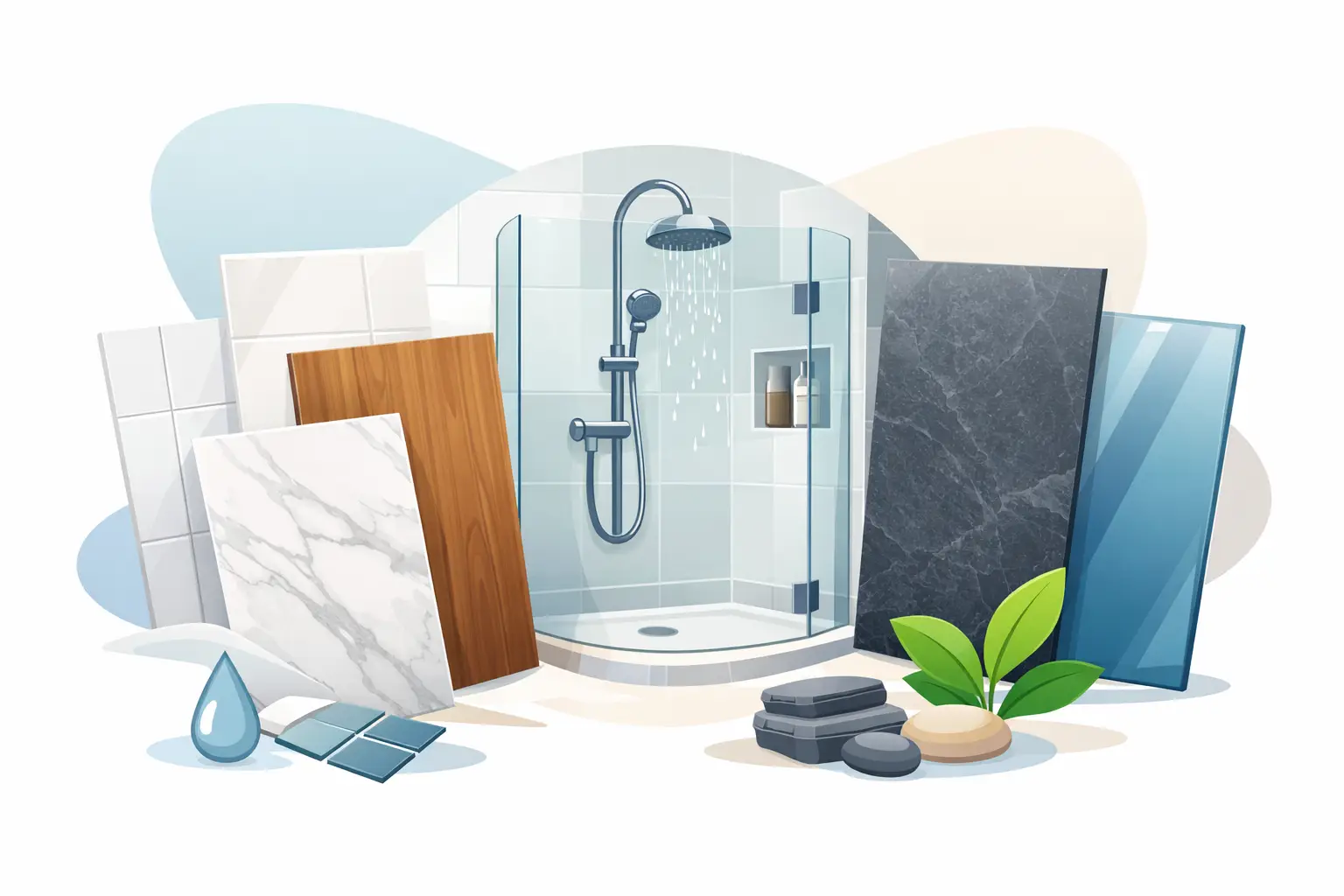Best Materials for Shower Surrounds