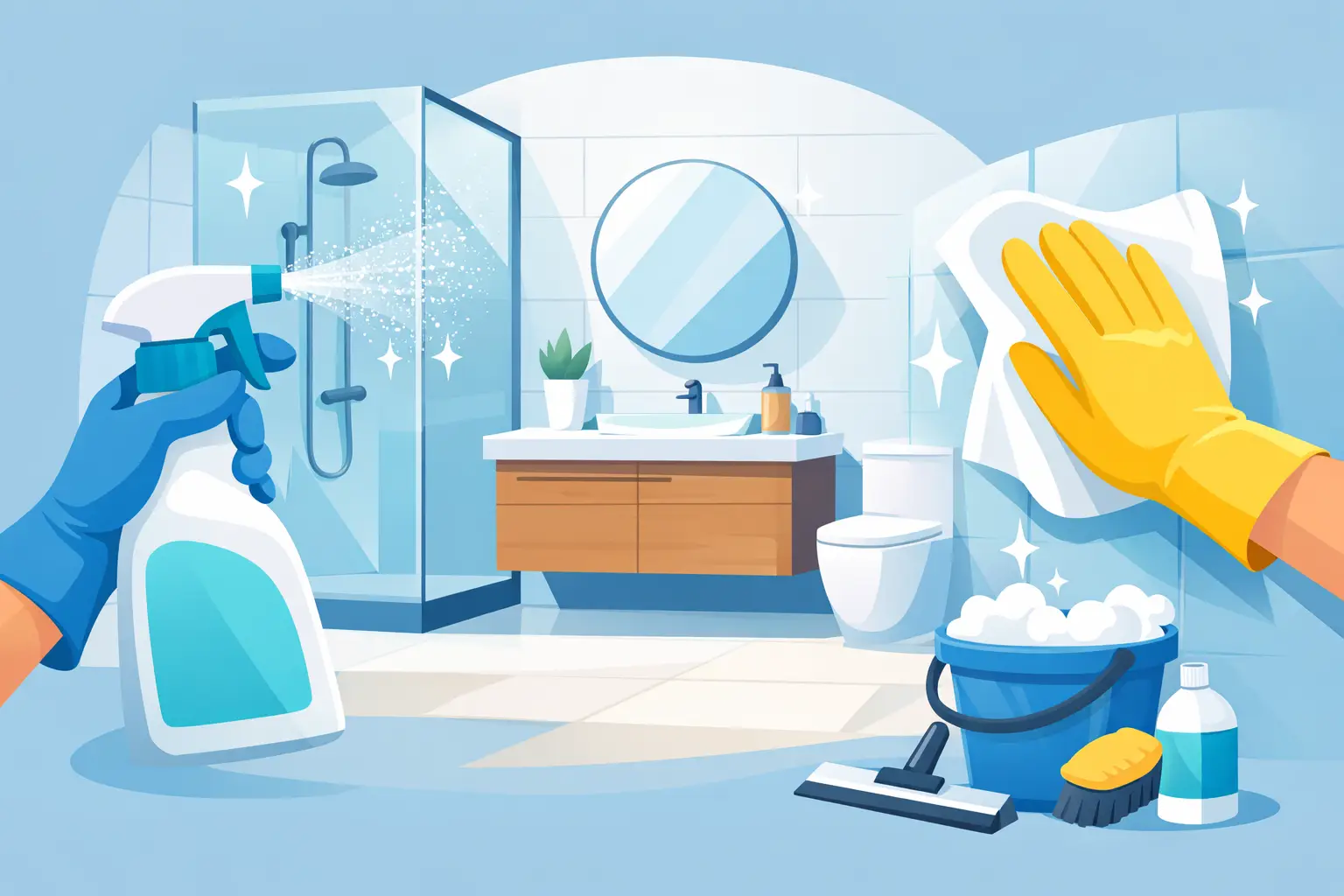 How to Make Bathrooms Easier to Clean for Good