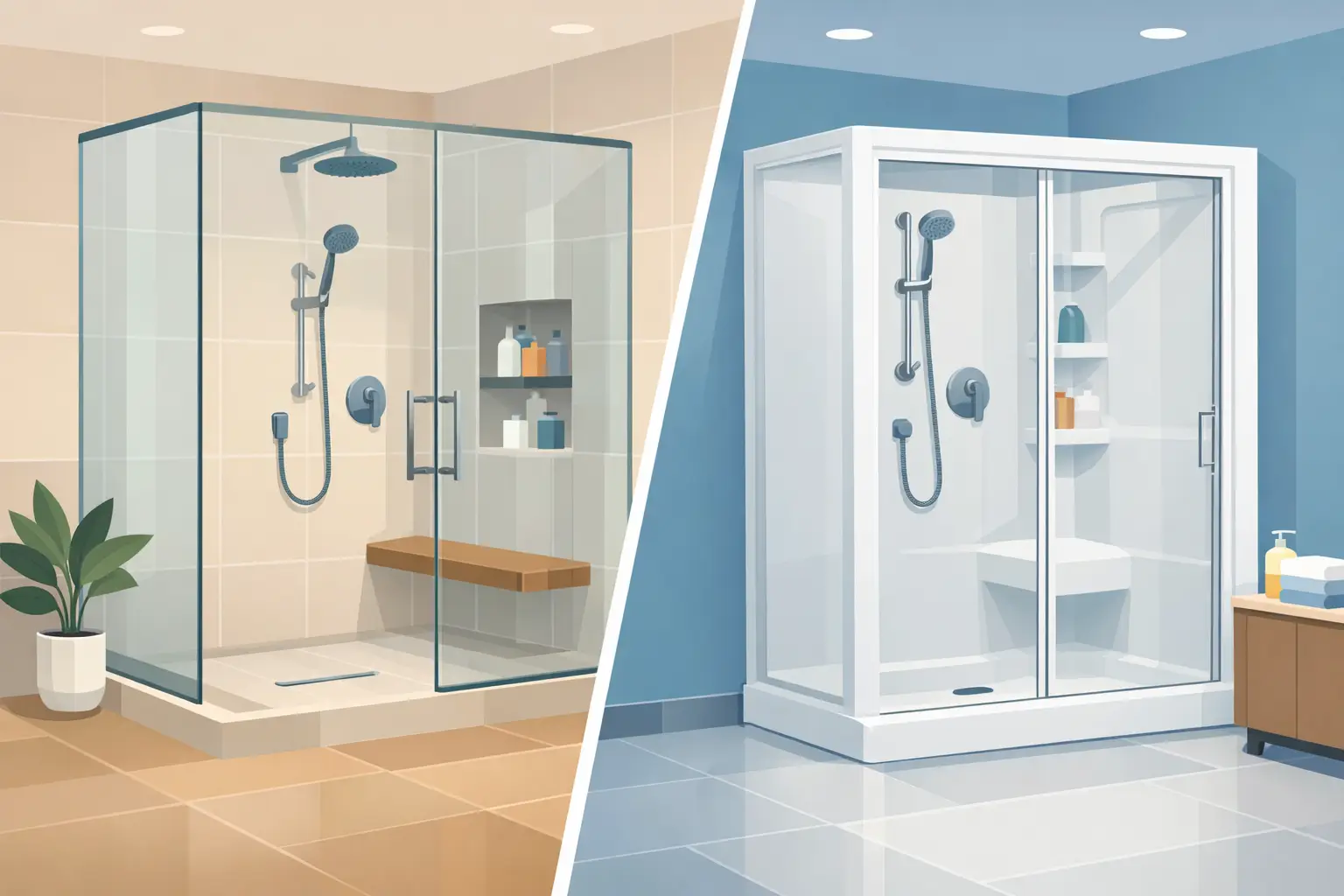 Custom Shower Versus Prefab Shower: Which Fits?