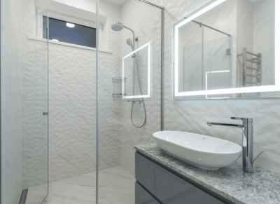 bathroom feels like a retreat
